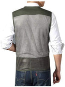 Men's Safari Fishing Hunting Mesh Vest Photography Work Multi-Pockets Outdoors Travel Journalist's Jacket