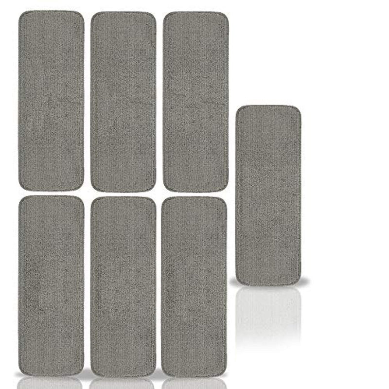 Ottomanson Comfort Collection Stair Tread, 7 Pack, Grey