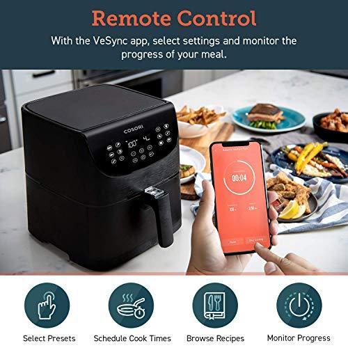 COSORI Air Fryer,Max XL 5.8 Quart,1700-Watt Electric Hot Air Fryers Oven & Oilless Cooker for Roasting,LED Digital Touchscreen with 11 Presets,Nonstick Basket,ETL Listed(100 Recipes)
