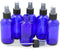 SimpleHouseware 6PK 4oz Cobalt Blue Glass Bottles with Mist Sprayer