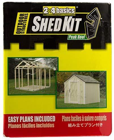 2x4basics 90192MI Custom Shed Kit with Peak Roof