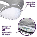 Milliard U Shaped Body Pillow Memory Foam Comfort for Sleeping, for Pregnancy and Maternity Use