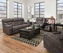 Lane Home Furnishings 50755BR-195 Dorado Charcoal CUDDLER RECLINER