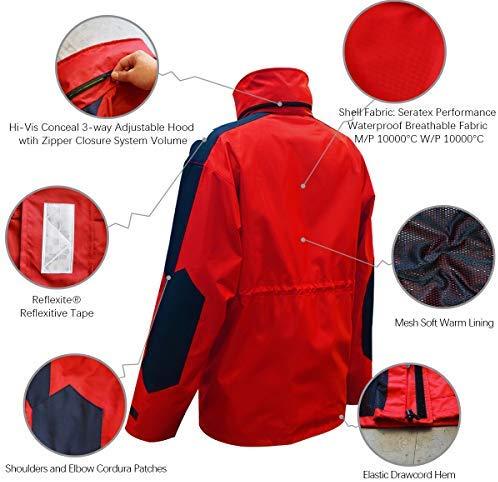 Navis Marine Coastal Sailing Jacket with Bib Pants Fishing Rain Suit Foul Weather Gear