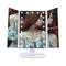 Pretty See Tri-Fold LED Lighted Makeup Mirror Touch Screen, 21 LED Lights, 1X/2X/3X Magnifying Vanity Mirrors