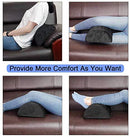 Ergonomic Foot Rest Cushion Under Desk with High Rebound Ergonomic Foam Non-Slip Half-Cylinder Footstool Footrest Ottoman for Home Office Desk Airplane Travel (Grey)