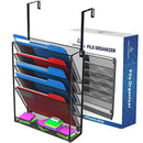 Hanging Organizer Cubicle File Holder - Wall Mount Office Cubical Partition Folder Storage
