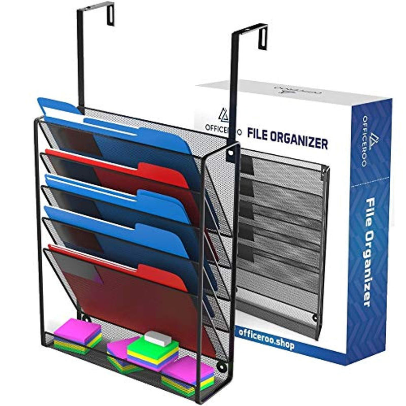 Hanging Organizer Cubicle File Holder - Wall Mount Office Cubical Partition Folder Storage
