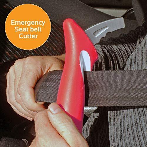 Stander HandyBar, Portable Vehicle Support Grab Bar, Standing Assist Mobility Aid Handle, Car Emergency Escape Tool with Window Breaker and Seat Belt Cutter