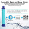 Membrane Solutions Straw Water Filter Survival Filtration Portable Gear Emergency Preparedness Supply for Drinking Hiking Camping Travel Hunting Fishing Team Family Outing