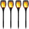 Gold Armour Solar Lights Outdoor - Flickering Flames Torch Solar Path Light - Dancing Flame Lighting 96 LED Dusk to Dawn Flickering Tiki Torches Outdoor Waterproof Garden (4 Pack)