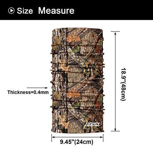 AXBXCX 2 Pack - Camouflage Print Seamless Neck Gaiter Bandana Face Mask for Outdoor Activities