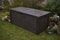 Keter Westwood 150 Gallon Resin Large Deck Box - Organization and Storage for Patio Furniture, Outdoor Cushions, Garden Tools and Pool Toys, Dark Grey