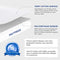 RUUF Twin Size Mattress Protector, Premium Hypoallergenic Waterproof Mattress Cover, Vinyl Free