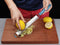 Zester Grater - Parmesan Cheese, Lemon, Chocolate, Ginger, Garlic, Nutmeg, Vegetables, Fruits - Soft Touch Handle - Dishwasher Safe, Sapphire