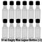 Mini ROUND Plastic Alcohol 50ml Liquor Bottle Shots + Caps (12)