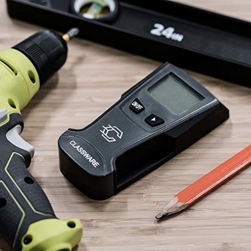 Stud Finder By Classware | Wireless Metal Detector And AC Live Wire Multi-Scanner | Multifunctional Wall Scanning Device With LCD Screen | High Precision, Long-Lasting And Lightweight Design