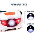 LED Headlamp Flashlight - Great for Camping, Hiking, Dog Walking, Kids, One of The Lightest (2.6 oz) White Cree Headlight, Water & Shock Resistant + Red Strobe, 3 AAA Batteries Included