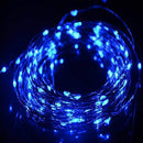 150LED 55ft 16m 8modes Solar String lights - Dolucky Solar Fairy Lights Blue Waterproof Copper Wire Lights Outdoor Lighting for Garden, Wedding, Homes, Party, Halloween, Chrsitmas Decoration