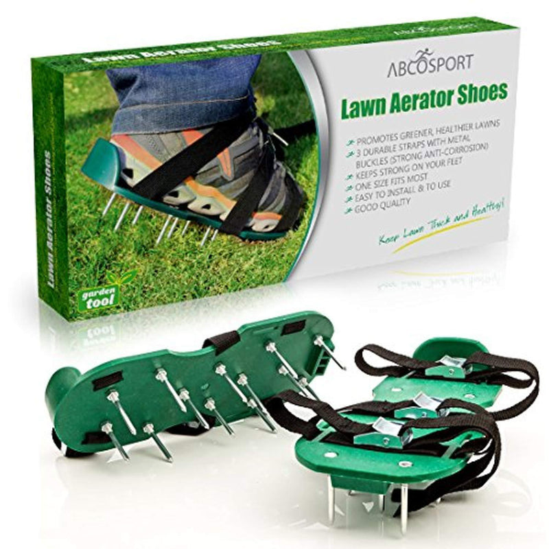 Lawn Aerator Spike Shoes - For Effectively Aerating Lawn, Soil – With 3 Adjustable Straps & Heavy Duty Metal Buckles – Universal Size that Fits all - For a Greener and Healthier Yard & Garden Tool