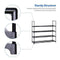 HOME BI 4 Tier Shoe Rack, 20 Pairs Shoes Organizer Closet for Home & Office, Anti-Rust,Easy to Assemble, No Tools Required,35.6”W x 12.0” D x 33.27”H, Black