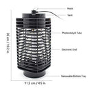 fomei Bug Zapper [Updated] Mosquito Killer Insect Trap Pest Control Light with Switch Button Electronic UV Lamp for Indoor Outdoor Bedroom, Kitchen, Office, Home