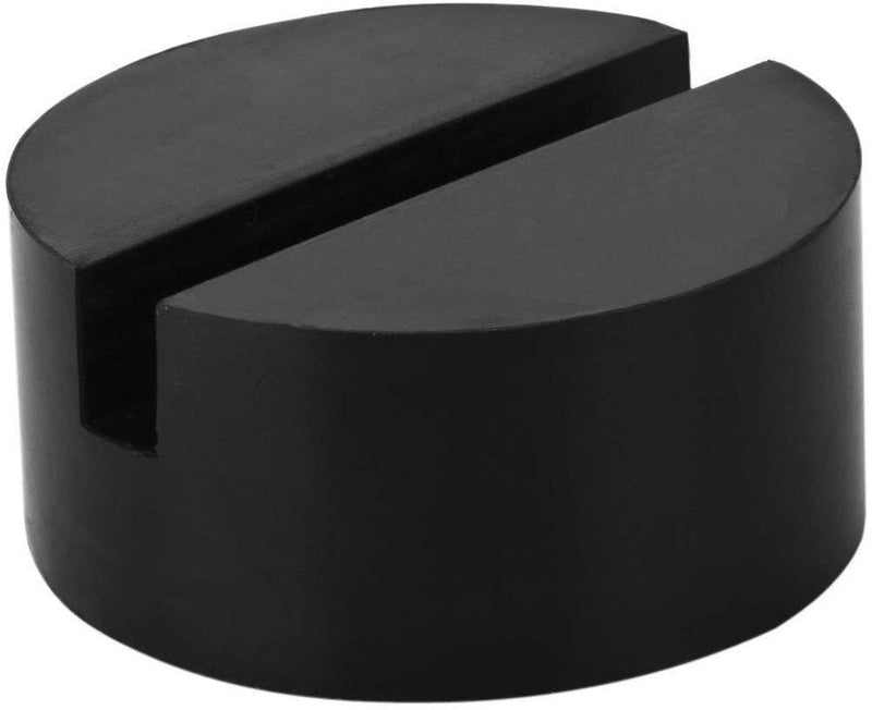YZ-Room 4 Pack Universal Jack Pad Slotted Rubber Jack Pad Medium Size - Frame Rail Protector Puck/Pad Keeps Pinch Weld, Paint and Metal Safe (4Pack)
