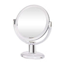 Gotofine Double Sided Magnifying Makeup Mirror, 1X & 10X Magnification with 360 Degree Rotation- Clear & Transparent