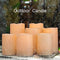 Aignis Flameless Candles, Led Candles Set of 7(H 4" 4" 4" 5" 5" 6" 6" x D 3") Ivory Resin Candles Battery Candles with Remote Timer Waterproof Outdoor Indoor Candles