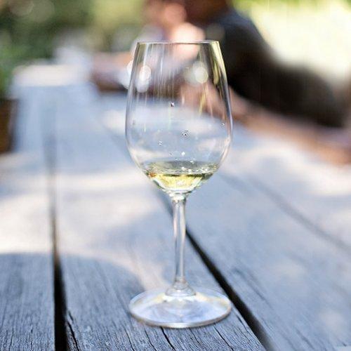 Unbreakable White Wine glasses by TaZa - 100% Tritan Dishwasher-safe, shatterproof plastic wine glasses - Smooth Rims -Set of 4 (12 oz)