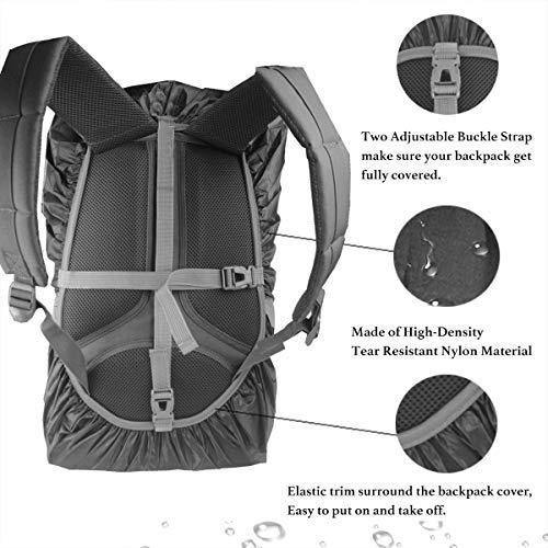 Frelaxy Waterproof Backpack Rain Cover for (15-90L), 2019 Upgraded Triple Waterproofing, Antislip Cross Buckle Strap, Ultralight Compact Portable, for Hiking, Camping, Biking, Outdoor, Traveling
