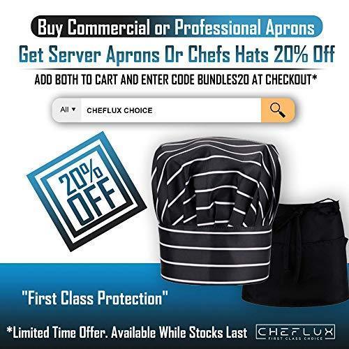 CHEFLUX [12pk] Premium Professional Red Restaurant Aprons with 2 Large Pockets [Bulk] Chef Cooking Bib Apron for Kitchen Waitress [Unisex] Men Women [53 g Lightweight] BBQ Painting Stylist Artist