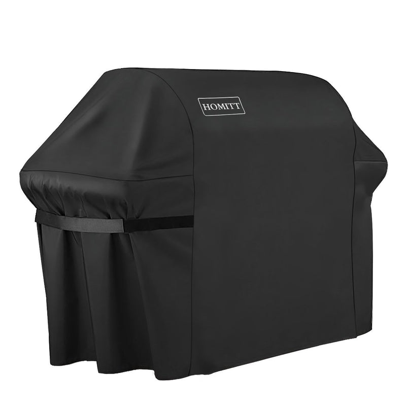 Homitt 7107 Grill Cover Kit, 44in X 60in Heavy Duty Waterproof PVC Facing BBQ Gas Grill Cover with Stainless Steel Grill Brush and Cooking Thermometer