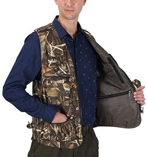 LUSI MADAM Mens Outdoor Vest Multi-Pockets Casual Vest for Work Fishing Photography Journalist