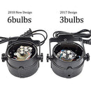 [2018 Latest Models-6 light bulbs] Nequare Party Lights Disco Ball Strobe Light Disco Lights 20 Colors Sound Activated Stage Light with Remote Control for Festival Bar Club Party Wedding Show Home …
