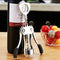 FOHO Wine Opener, Multifunctional Wing Corkscrew Wine Bottle Opener for all Cork Stoppered and Beer Cap Bottles, Luxury Waiter Corkscrew with Stopper Set for Wine Enthusiast, Waiters - Black