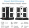 BESTEK Power Strip Tower 8-Outlet and 6 Smart USB Charging Ports 1500 Joules Surge Protector with 6 Feet Extension Cord ETL Listed