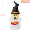 MAOYUE 5ft Halloween Inflatable Ghost Boo Halloween Blow Up Outdoor Halloween Decorations Built-in LED Lights with Tethers, Stakes, Holiday Inflatables for Outdoor, Yard Decorations, Lawn, Party