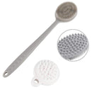 Body Brush, Silicone Body Brush, for Bathing Back Brush Long Handle Shower Brush and Shampoo Massage Brush