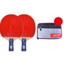 SSHHI Table Tennis 2 Player Set,Comfortable Handle,Ping Pong Paddle Set,Can Be Used for Indoor and Outdoor Game,Fashion/As Shown/A