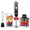 Aicok Immersion 4-in-1 Stick Blender with 6 Speed Control, Powerful Hand Mixer Sets Include Chopper, Whisk, Bpa Free Beaker