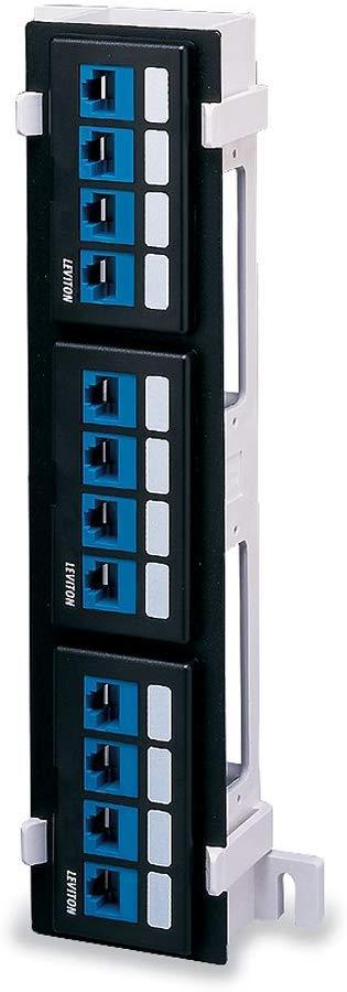Leviton 49255-Q89 QuickPort 12-Port Patch Block, Mounting Bracket Sold Separately