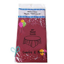 Evershine (12-Pack) Heavy Duty Plastic Table Covers Tablecloth (Reusable) (Round 84", Black)