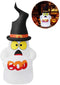 MAOYUE 5ft Halloween Inflatable Ghost Boo Halloween Blow Up Outdoor Halloween Decorations Built-in LED Lights with Tethers, Stakes, Holiday Inflatables for Outdoor, Yard Decorations, Lawn, Party
