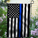Anley [Double Sided Premium Garden Flag, Thin Blue Line USA Decorative Garden Flags - Weather Resistant & Double Stitched - 18 x 12.5 Inch