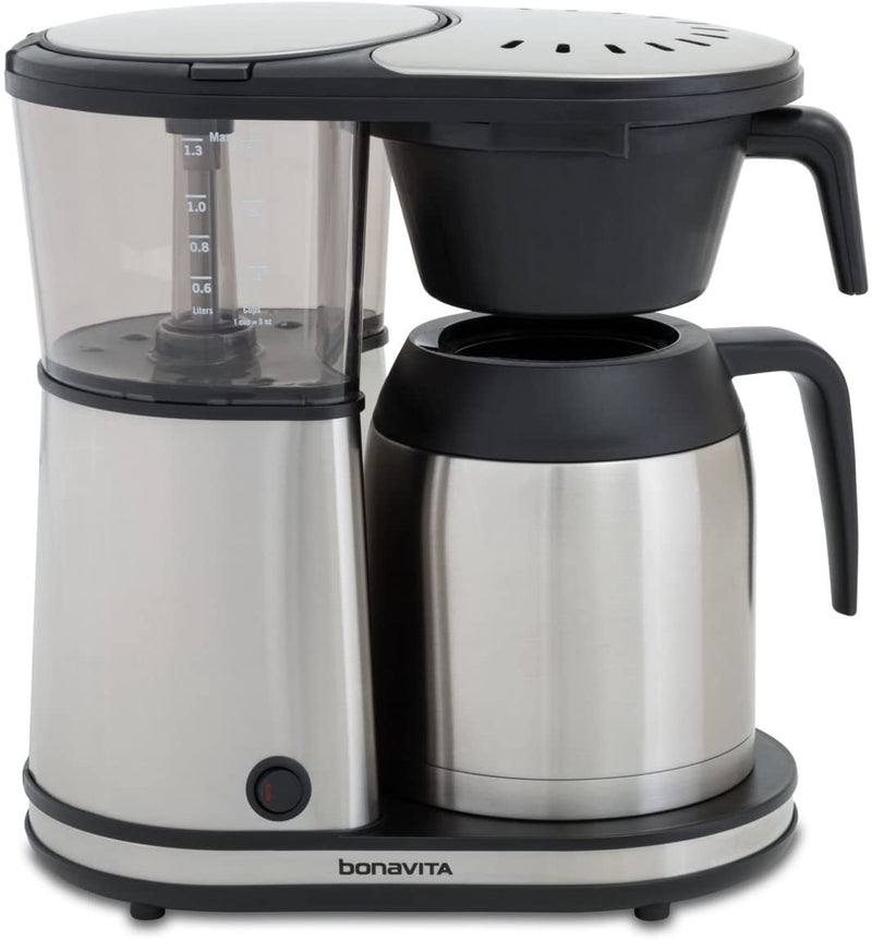 Bonavita Connoisseur 8-Cup One-Touch Coffee Maker Featuring Hanging Filter Basket and Thermal Carafe, BV1901TS