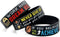 (6-Pack) Motivational Football Wristbands with Sports Quotes - Football Gifts Jewelry Accessories for Football Players Team Awards Party Favors - Unisex for Men Women Youth Teen Girls Boys