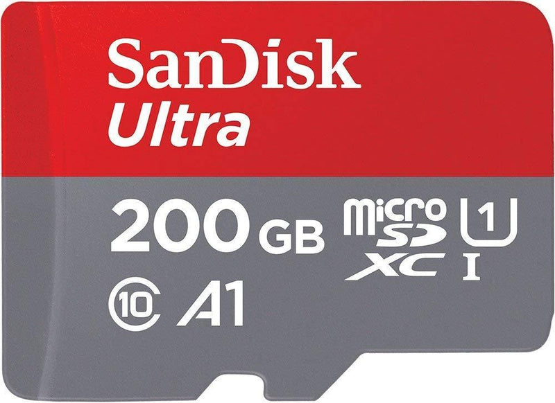 Sandisk Ultra 200GB Micro SDXC UHS-I Card with Adapter - 100MB/s U1 A1 - SDSQUAR-200G-GN6MA