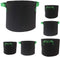 2-Gallon 6-Bag Grow Bag/Aeration Fabric Plant Pots with Green Handles for Potatoes and Plants