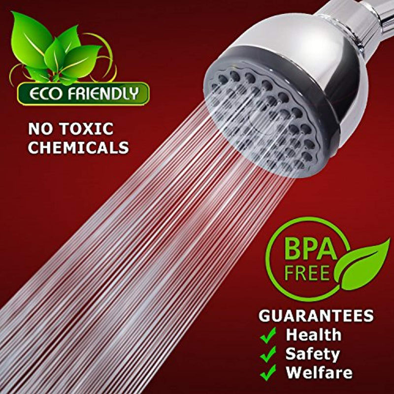 Shower Head - LIMITED TIME SALE - High Pressure High Flow Fixed Chrome 3 Inch Showerhead - Removable Water Restrictor - The Best Shower Head for Low Water Pressure